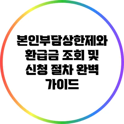 본인부담상한제와 환급금 조회 및 신청 절차 완벽 가이드