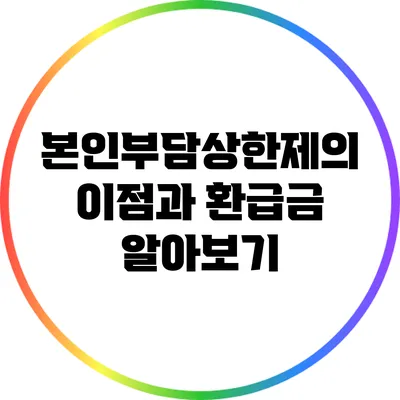 본인부담상한제의 이점과 환급금 알아보기