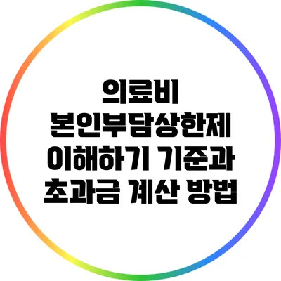 의료비 본인부담상한제 이해하기: 기준과 초과금 계산 방법