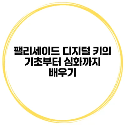 팰리세이드 디지털 키의 기초부터 심화까지 배우기